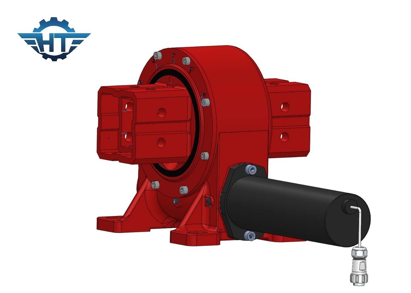 Single Axis Slew Drive with Motor